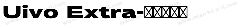 Uivo Extra字体转换